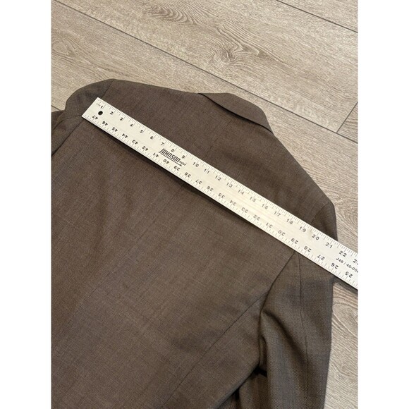 Lauren Ralph Lauren Blazer Suit Jacket 100% Wool 44R Brown Beige - Picture 7 of 8